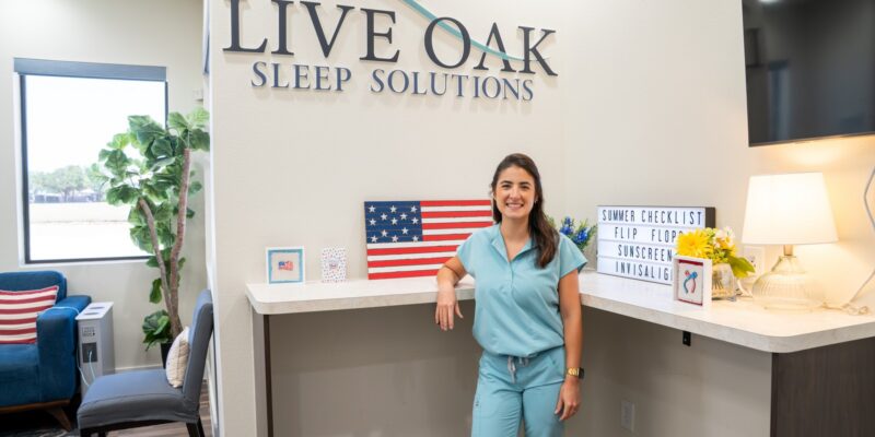 Woman sleeping peacefully without a CPAP machine after Solea laser snoring treatment